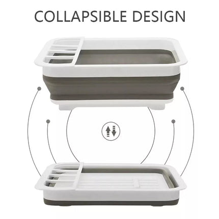 Kitchen Draining Rack Foldable Type Multi Functional Bowl Chopstick Drying Shelf