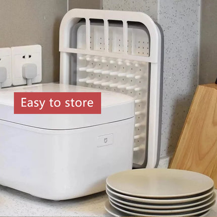 Kitchen Draining Rack Foldable Type Multi Functional Bowl Chopstick Drying Shelf