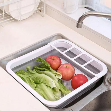 Kitchen Draining Rack Foldable Type Multi Functional Bowl Chopstick Drying Shelf