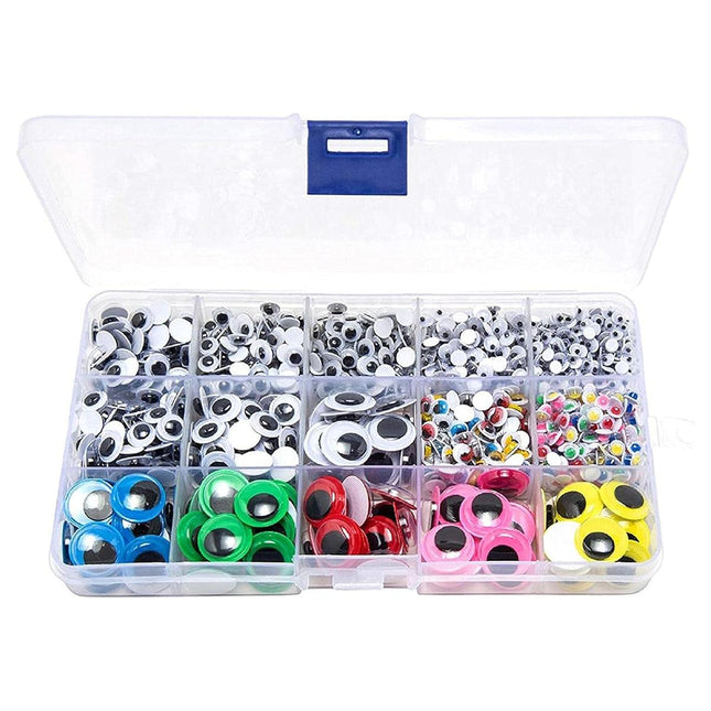 1500pcs Craft Supplies DIY Adhesive Eyes Stickers Handmade Decorations Projects