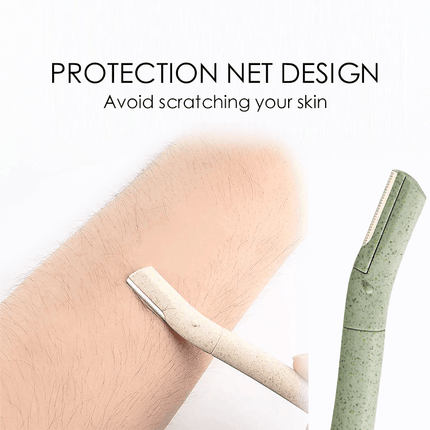 3/6/12X Eyebrow Razor Wheatstraw Women’S Facial Dermaplaning Biodegradable Tools - Aimall