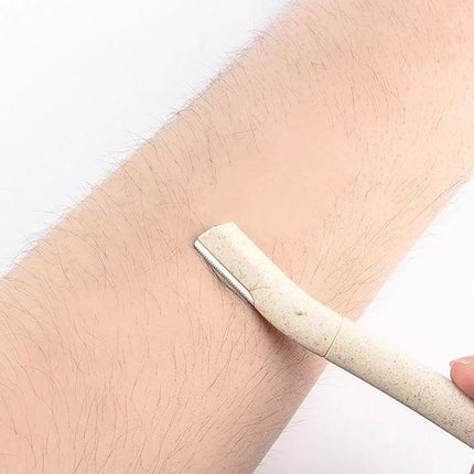 3/6/12X Eyebrow Razor Wheatstraw Women’S Facial Dermaplaning Biodegradable Tools - Aimall