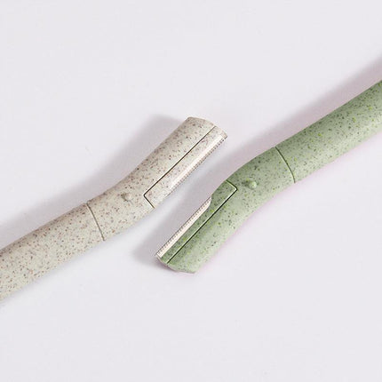 3/6/12X Eyebrow Razor Wheatstraw Women’S Facial Dermaplaning Biodegradable Tools - Aimall
