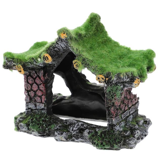 Fish Tank Ornament Hollow House Design Aquarium Decoration Landscape Accessory