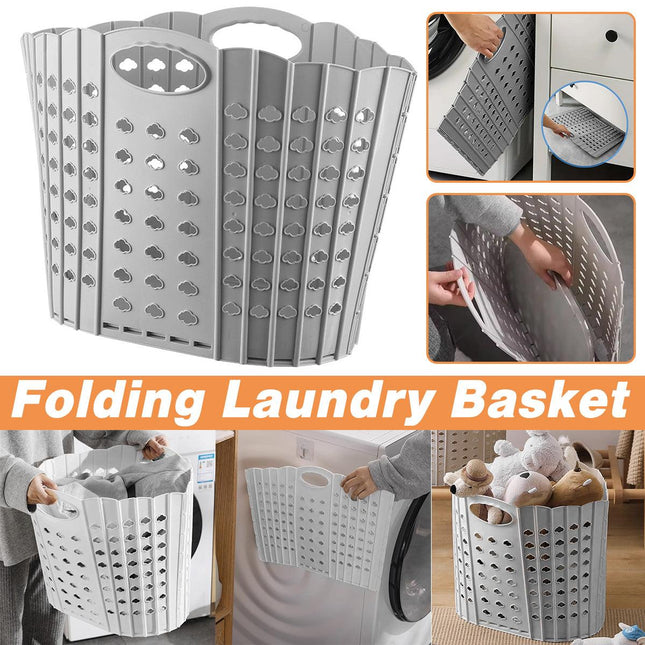 Portable Folding Laundry Basket Storage Basket for Clothes Toy Organizing Bucket