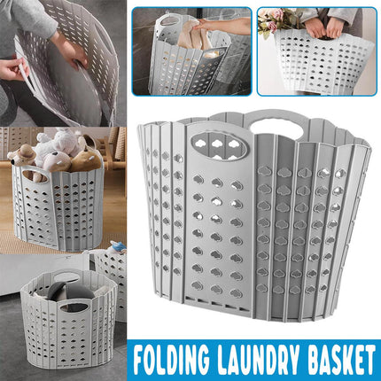 Portable Folding Laundry Basket Storage Basket for Clothes Toy Organizing Bucket