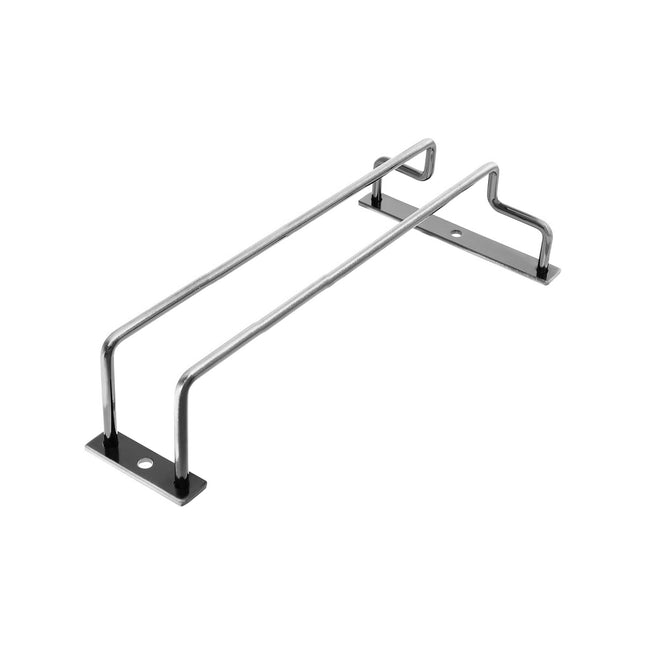 Under Cabinet Wine Glass Holder Rack 1PC Steel Hanging Cup Storage Bar Shelf