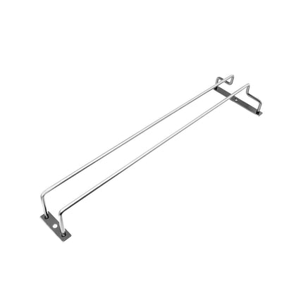 Under Cabinet Wine Glass Holder Rack 1PC Steel Hanging Cup Storage Bar Shelf