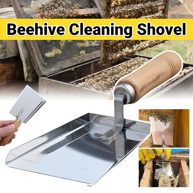 Beehive Debris Cleaner Pollen Shovel Multi Functional Beekeeping Tool Handle