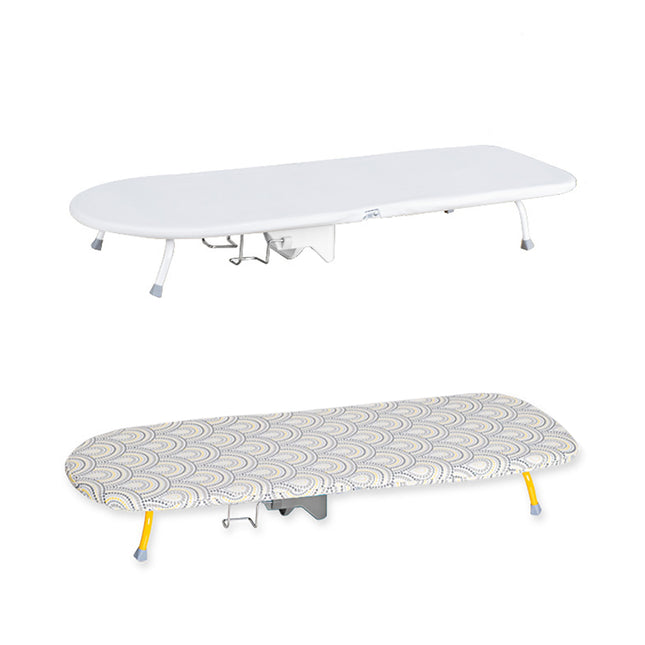 Folding Portable Ironing Board with Adjustable Rack for Home Use