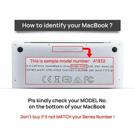 Macbook Air Pro Glossy Crystal Clear Case + Keyboard Cover 13" 16" 15" inch AU - Aimall