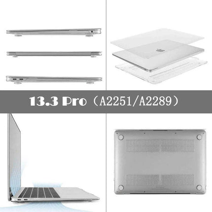 Macbook Air Pro Glossy Crystal Clear Case + Keyboard Cover 13" 16" 15" inch AU - Aimall