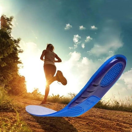Massaging Gel Shoe Insoles Arch Supports For Men Women Flat Foot High Quality AU - Aimall