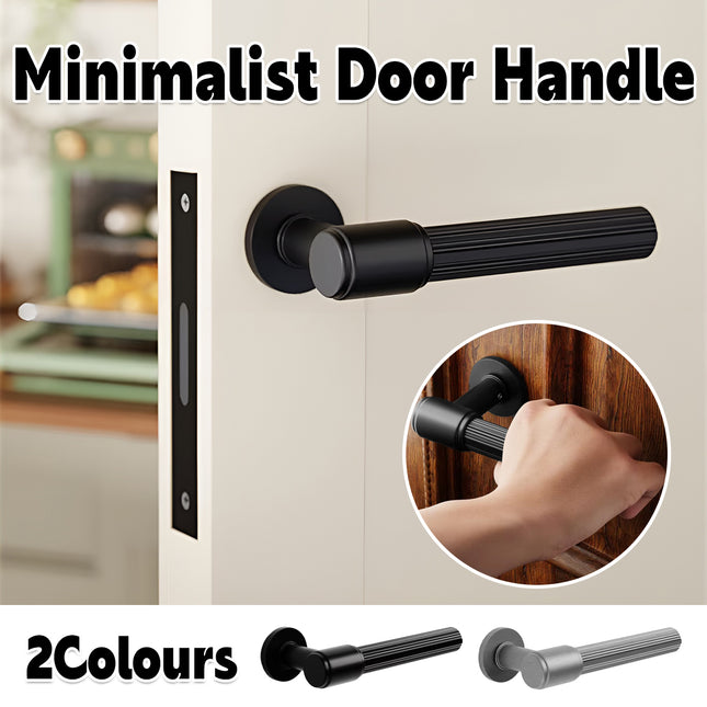 Interior Door Handle Embossed Pattern Anti Slip Room Bedroom Pull Light Luxury