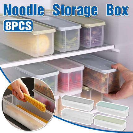 8pcs Noodles Storage Box Dry Food Container Spaghetti Pasta Fresh Keeping Box
