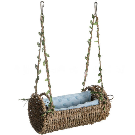 Parrot Toy Swing Hanging Bird House Cage Hammock Perch Play Stand Pet Accessory