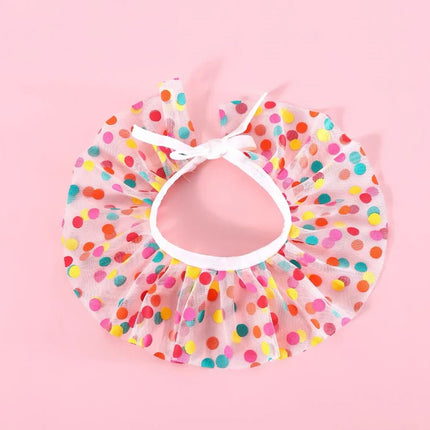 Dog Cat Birthday Dress Bib Felt Hat Party Supplies Drool Towel for Pet Parties