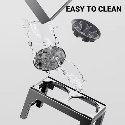 Height Adjustable Pet Feeding Bowl Dog Bowl Elevated Pet Dish Food Water Bowl