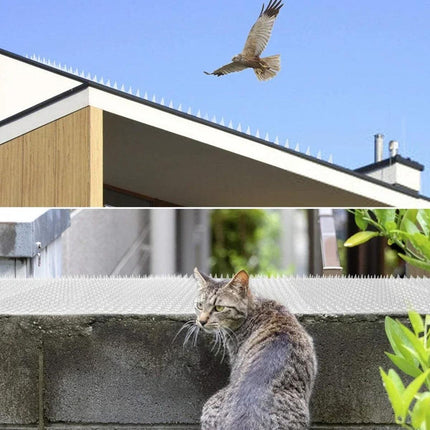 10pcs Clear Anti Bird Spikes for Indoor and Outdoor Bird Repellent Mat Set