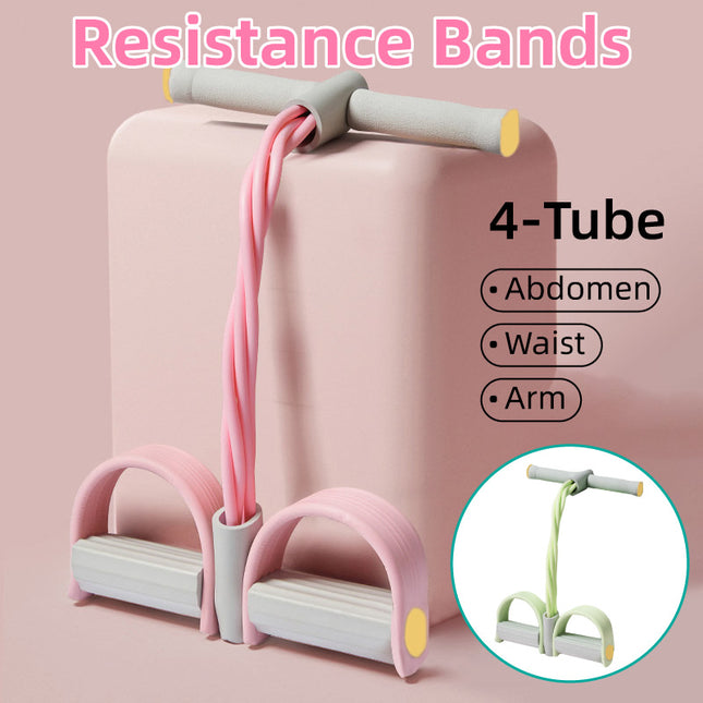 Multifunctional Foot Pedal Resistance Band Home Fitness Pulling Rope Exerciser