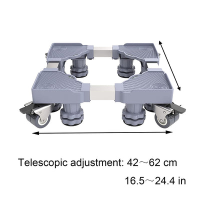 Adjustable Appliance Base Stand with Lockable Swivel Casters Heavy Duty AntiSlip