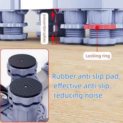 Adjustable Appliance Base Stand with Lockable Swivel Casters Heavy Duty AntiSlip