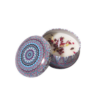 Scented Candle 4pcs Lavender Floral Gift Candles Purple Birthday Present Decor