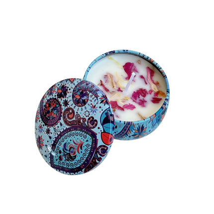 Scented Candle 4pcs Lavender Floral Gift Candles Purple Birthday Present Decor