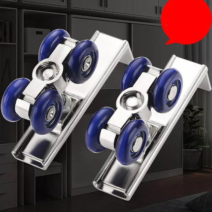 4 Small Swivel Caster Wheels Set For Cart Furniture Cabinet Trolley Tool Use
