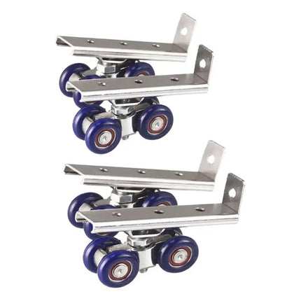 4 Small Swivel Caster Wheels Set For Cart Furniture Cabinet Trolley Tool Use