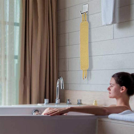 New Bath Shower Exfoliating Back Strap Loofah Body Sponge Scrubber Spa Brush - Aimall