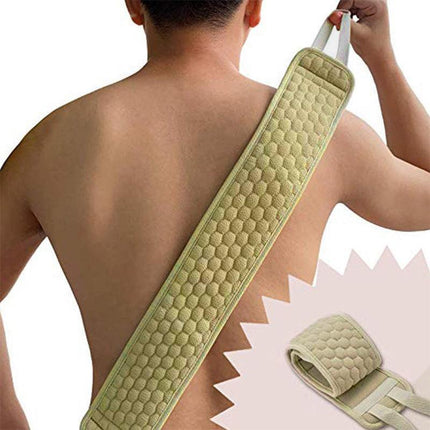 New Bath Shower Exfoliating Back Strap Loofah Body Sponge Scrubber Spa Brush - Aimall