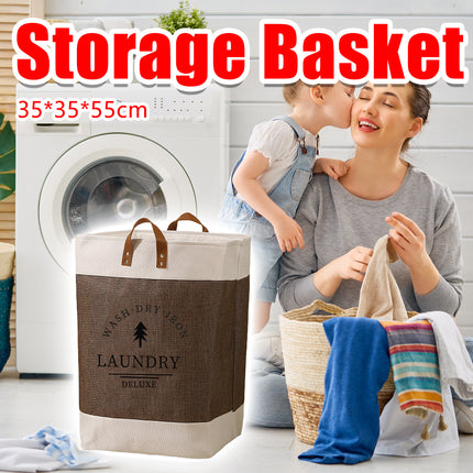 Large Capacity Foldable Clothes Storage Basket Durable Space-Saving Easy To Use