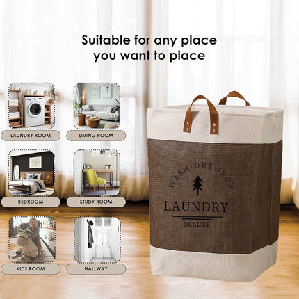 Large Capacity Foldable Clothes Storage Basket Durable Space-Saving Easy To Use