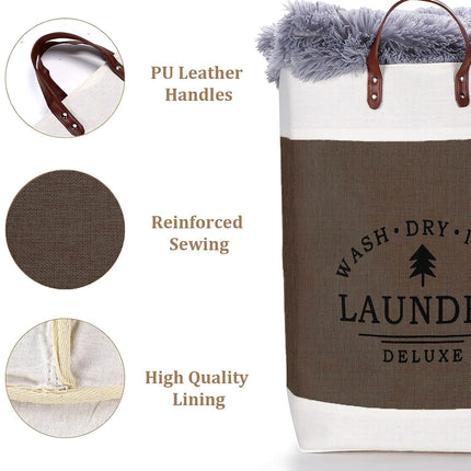 Large Capacity Foldable Clothes Storage Basket Durable Space-Saving Easy To Use