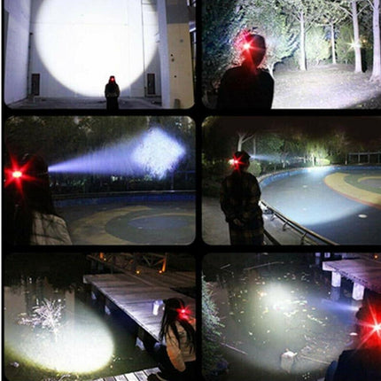 LED Headlamp Rechargeable Headlight Light Head Torch Lamp Flashlight AU Stock Aimall