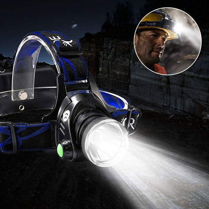 LED Headlamp Rechargeable Headlight Light Head Torch Lamp Flashlight AU Stock Aimall