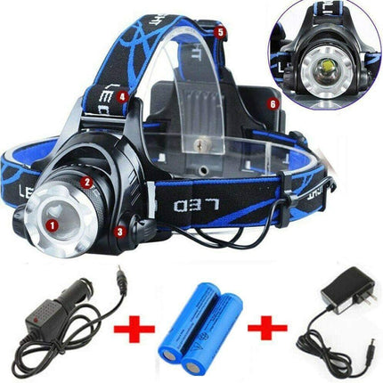 LED Headlamp Rechargeable Headlight Light Head Torch Lamp Flashlight AU Stock Aimall