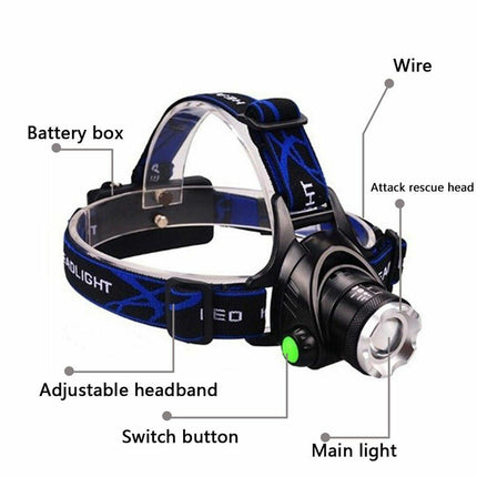 LED Headlamp Rechargeable Headlight Light Head Torch Lamp Flashlight AU Stock Aimall