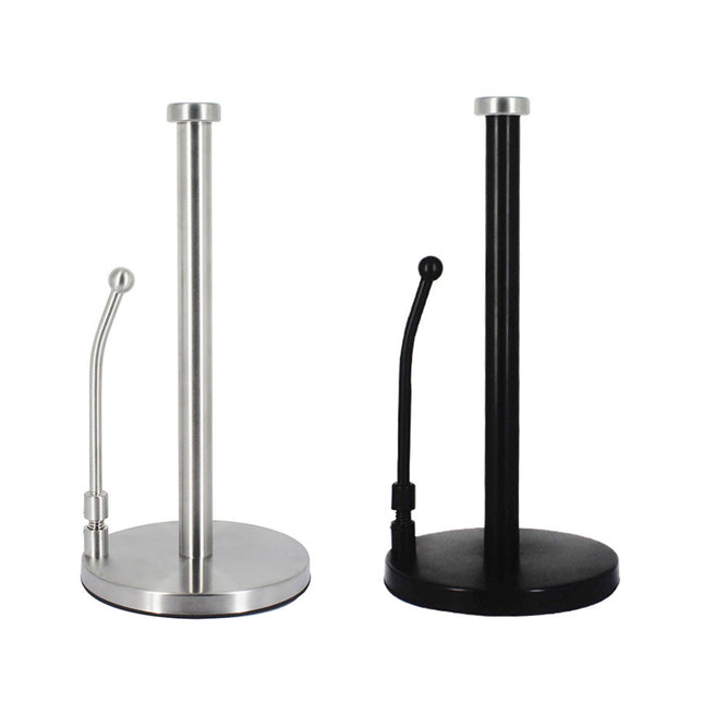 Stainless Steel Spring Paper Towel Holder for Restaurant Home Countertop Use