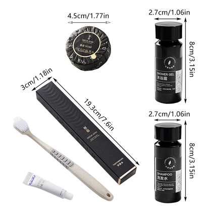 Hotel Supplies Toiletries Travel Size Shampoo Conditioner Soap Set For Motel