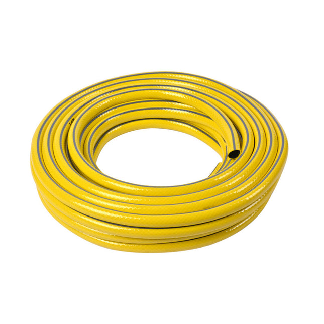 Heavy Duty Garden Hose Pipe Reel Reinforced Anti-kink Outdoor Hosepipe Yellow