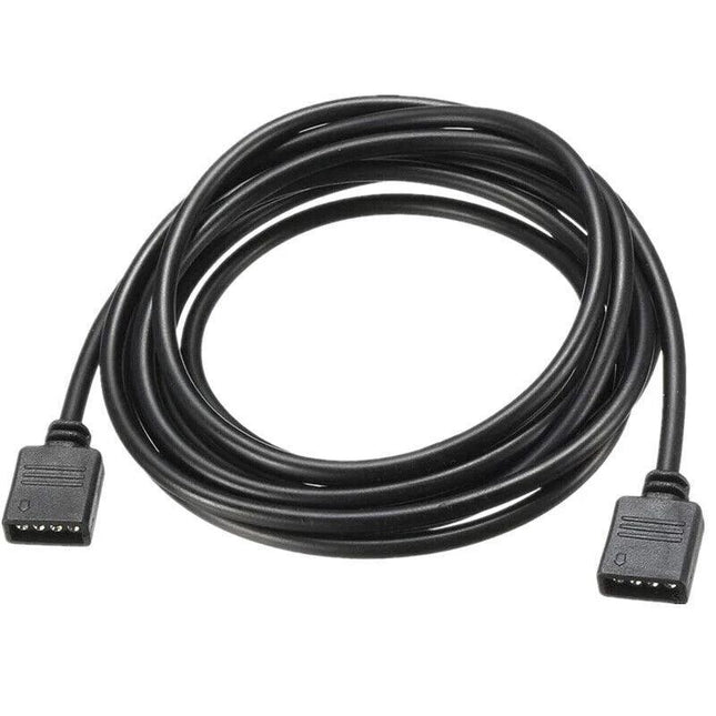 1-10M Black LED RGB Strip Extension Cable with 4-Pin Connector - Aimall