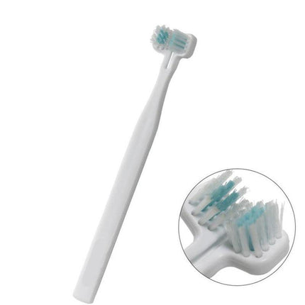 Double Head Toothbrush Dog Pet Cat Brush Dental Health Gum Care Cleaning Teeth - Aimall