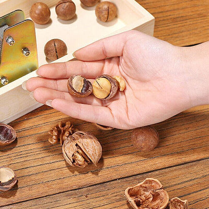 Macadamia Opener Peeling Machine Walnut Tool Nut Cracker Handle Multipurpose Au - Aimall