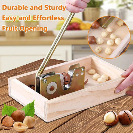 Macadamia Opener Peeling Machine Walnut Tool Nut Cracker Handle Multipurpose Au - Aimall