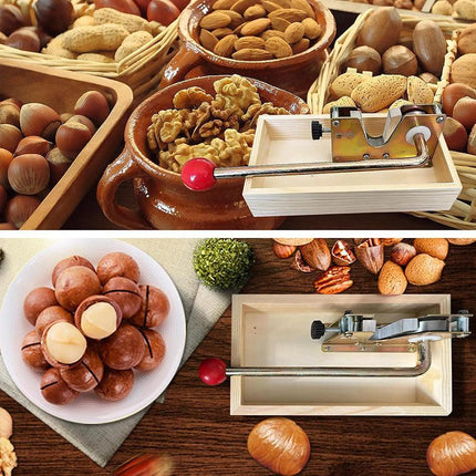 Macadamia Opener Peeling Machine Walnut Tool Nut Cracker Handle Multipurpose Au - Aimall