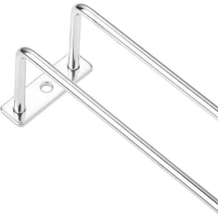 Wine Glass Cup Holder Hanging Bar Hanger Steel Wine Rack Shelf Champagne Storage - Aimall