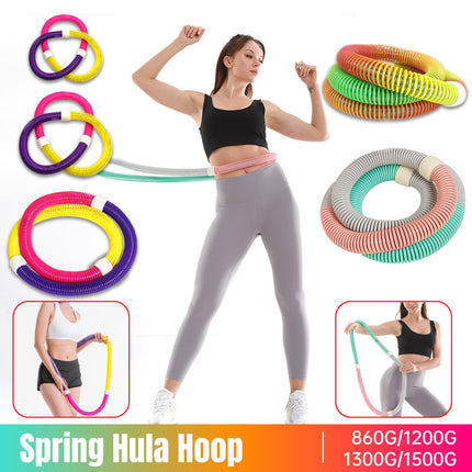 Soft Hula Hoop Adjustable Fitness Exercise Slimming Waist Ring for Unisex