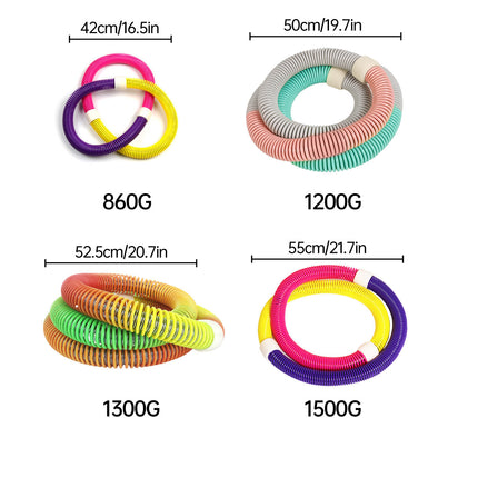 Soft Hula Hoop Adjustable Fitness Exercise Slimming Waist Ring for Unisex